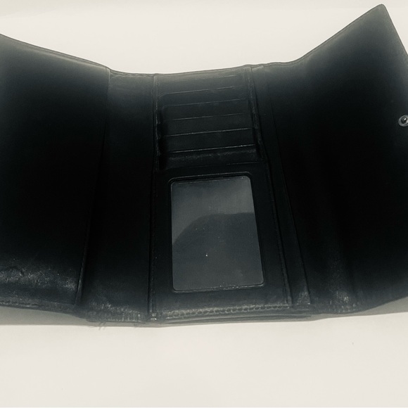 COACH Signature Tri-fold wallet in black, excellent condition - Picture 5 of 8